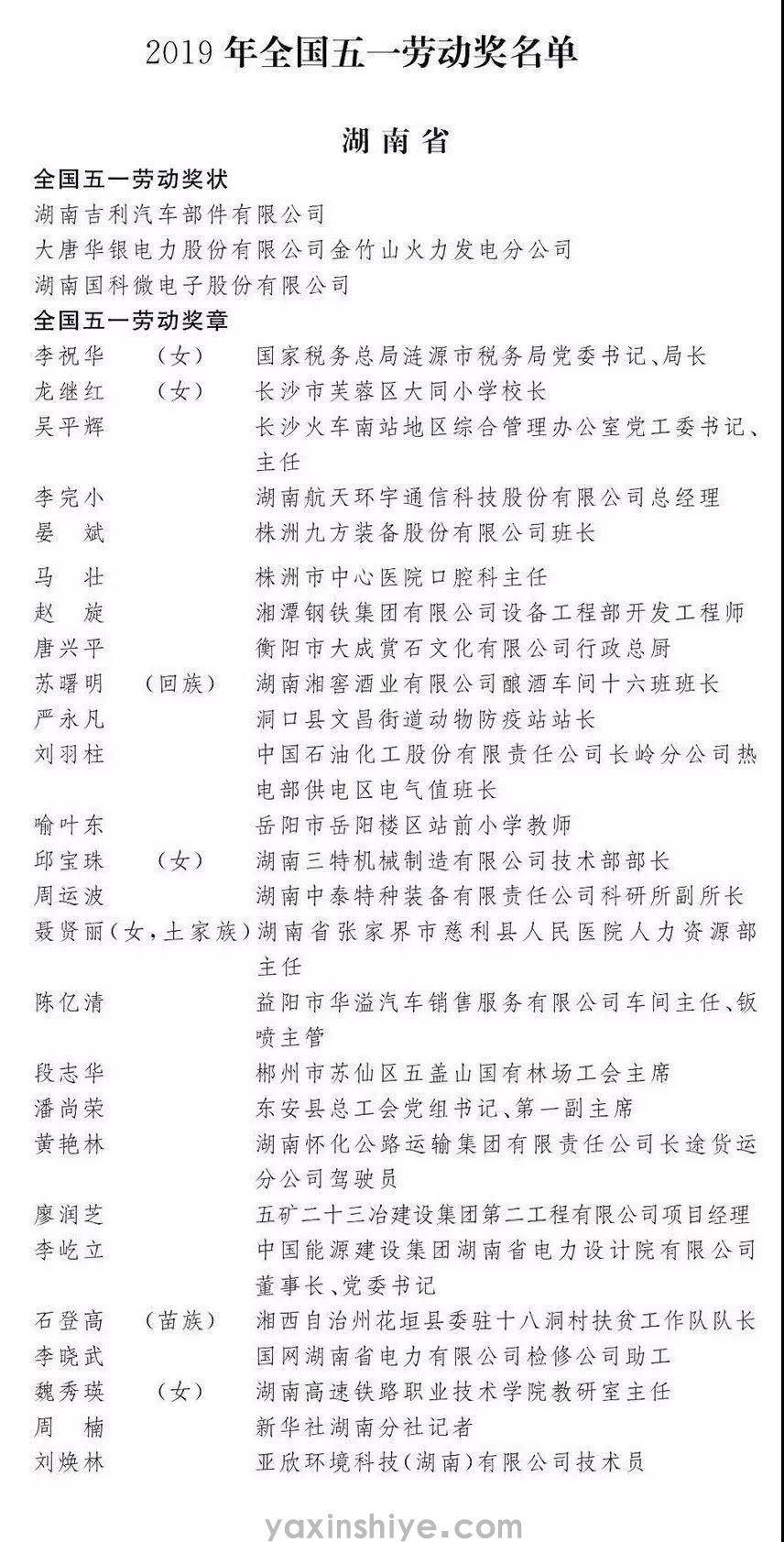 喜讯丨问鼎娱乐app刘焕林荣获“2019年天下五一劳动奖章” (图1)